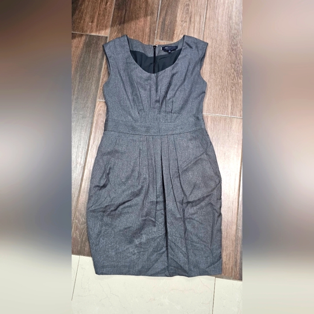 Anne Klein Gray Sleeveless Dress